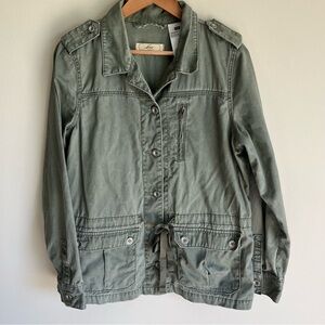 Levi's Women's Military Utility Anorak Jacket 100% Cotton Size Large (L) Winter